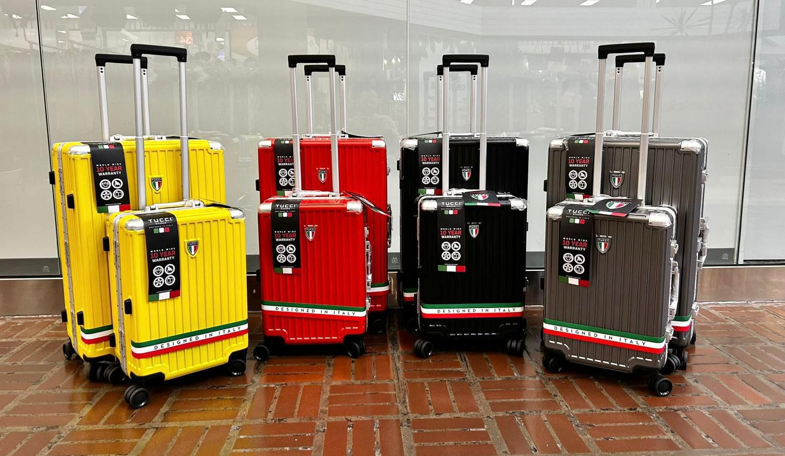 Tucci Italy Designed Aluminum Frame Luggage Collection